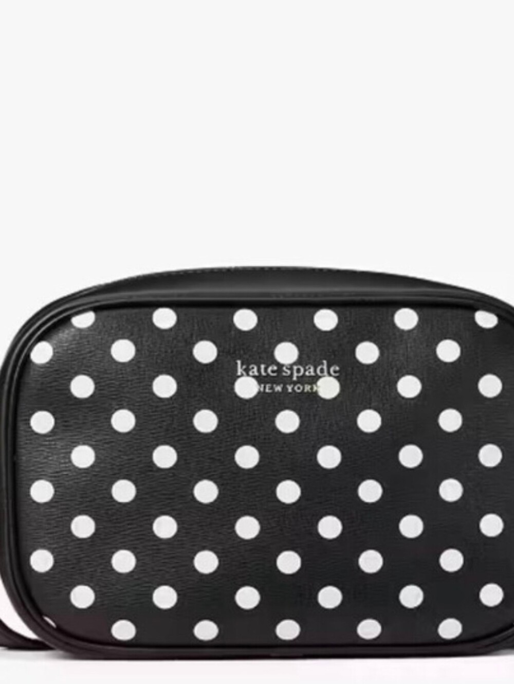 Kate Spade NWOT Polka Dot  Crossbody Bag - Black & White